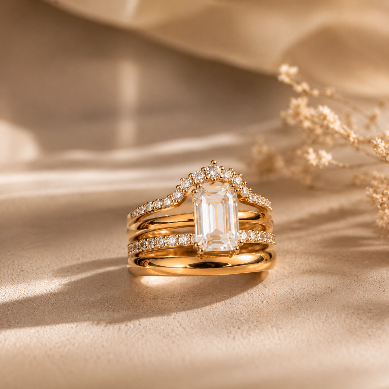 Anello 4-1 Componibile e Regolabile — Eleganza Senza Misura