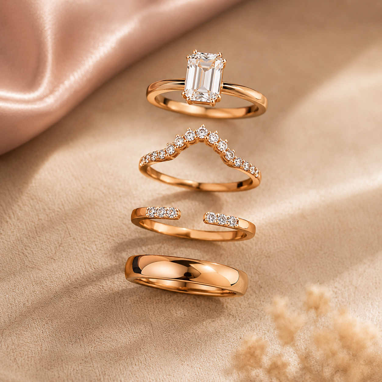 Anello 4-1 Componibile e Regolabile — Eleganza Senza Misura