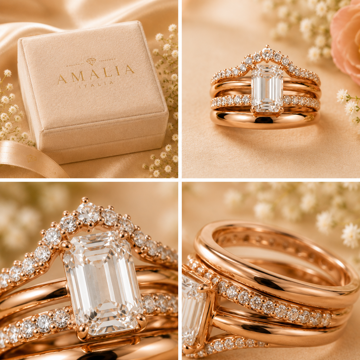 Anello 4-1 Componibile e Regolabile — Eleganza Senza Misura